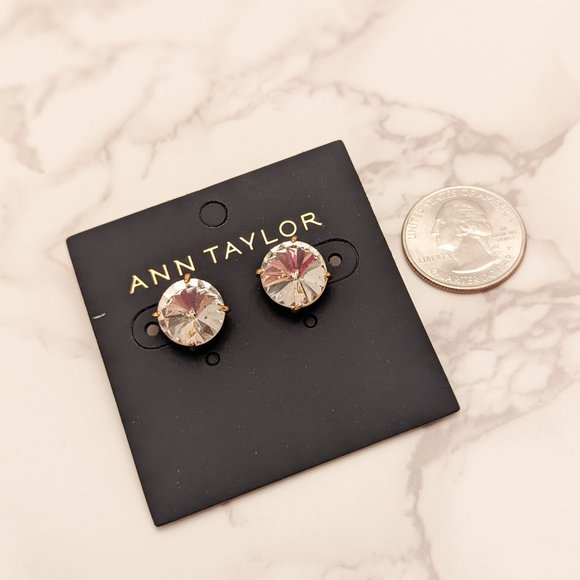 Ann Taylor Crystal Stud Earrings NWT - Picture 4 of 5